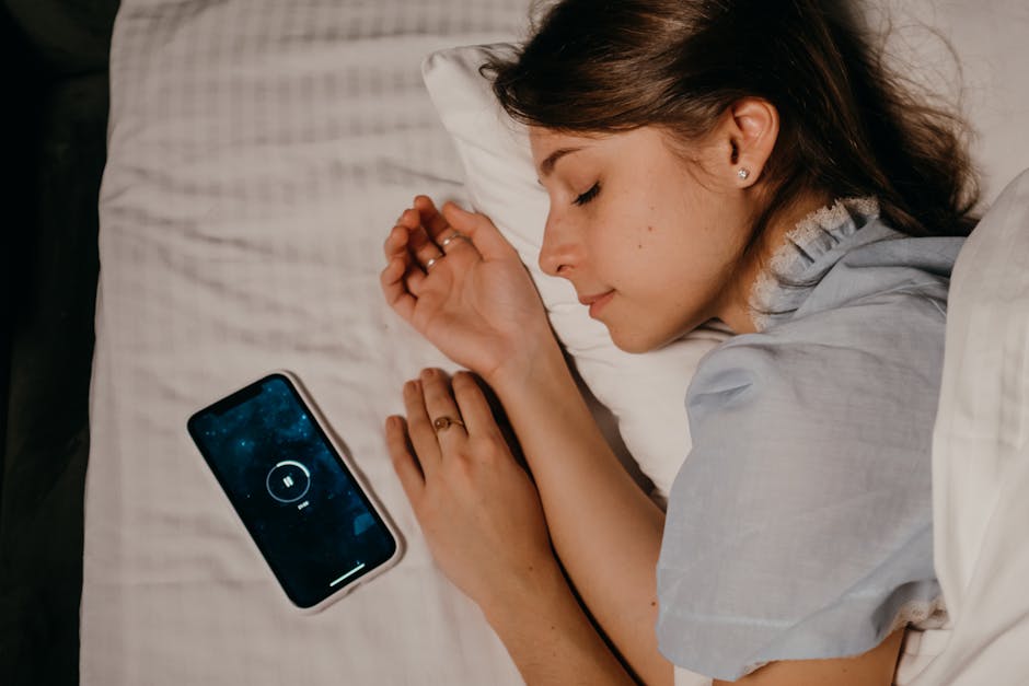 Eight Sleep app dashboard showing sleep stages and HRV data on smartphone