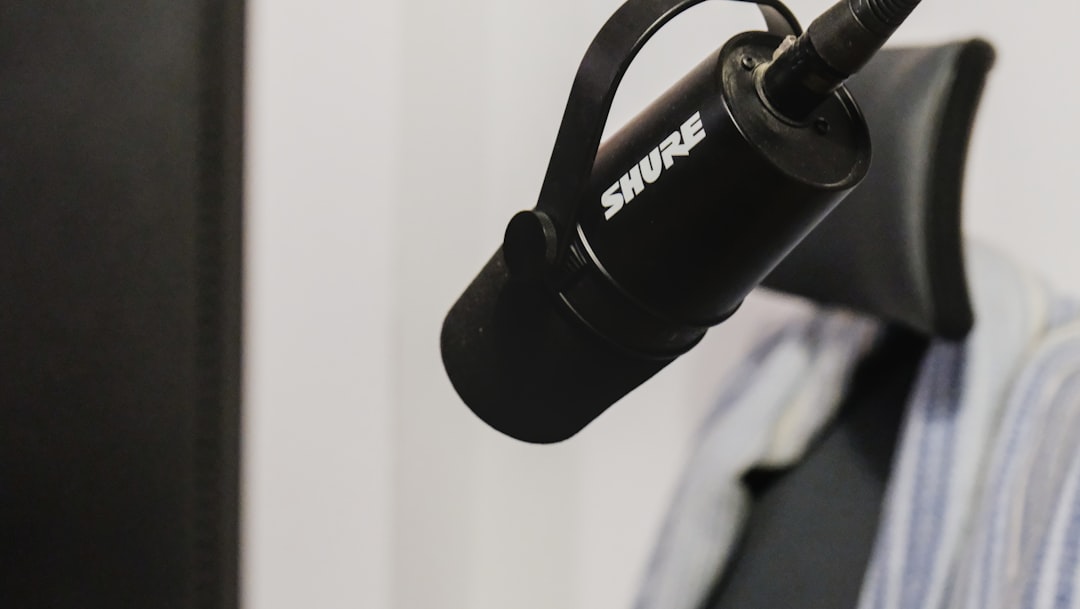 Shure SM7B close-up showing controls and build quality
