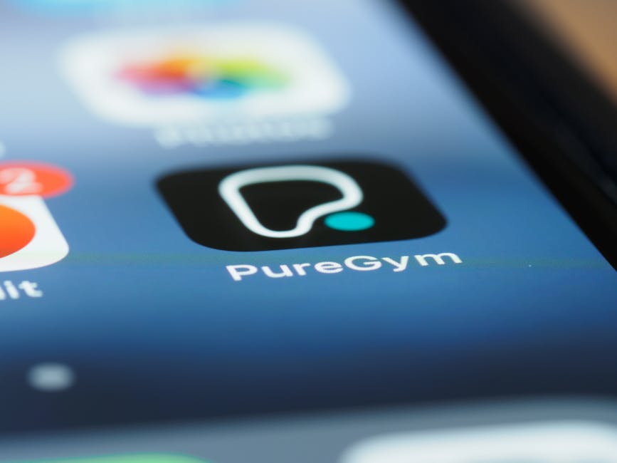 Nuffield Health App interface on smartphone gym setting UK