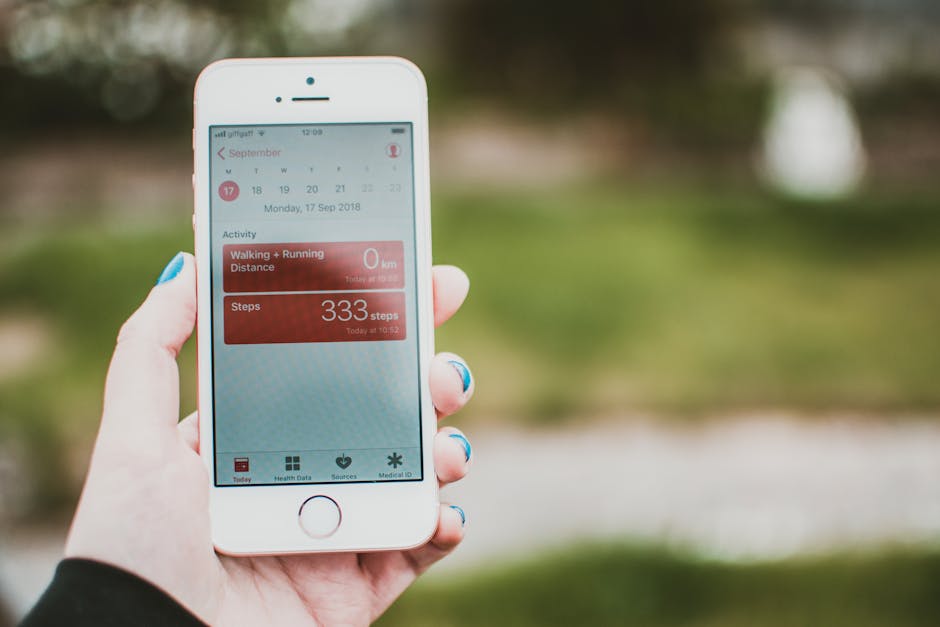Ultra run app dashboard on smartphone screen workout tracking