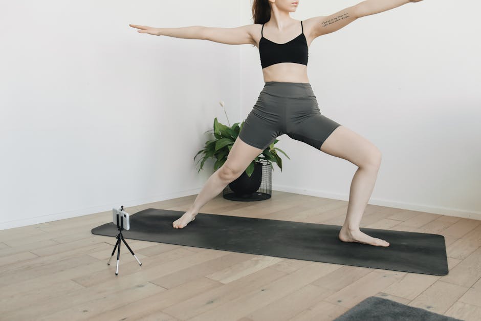 online class booking system for UK fitness studio mobile view