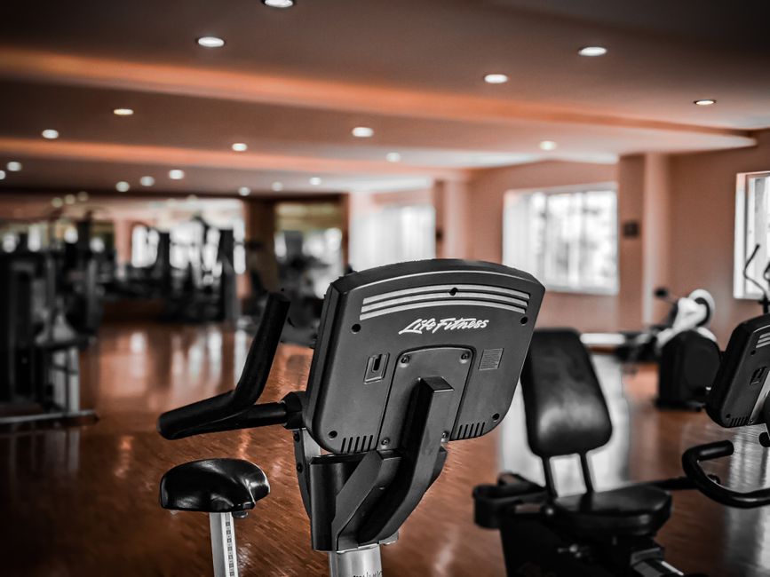 Wahoo Kickr Smart Trainer set up in a home cycling studio