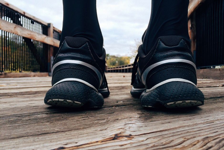 Xero Shoes minimalist barefoot running shoes on trail path UK