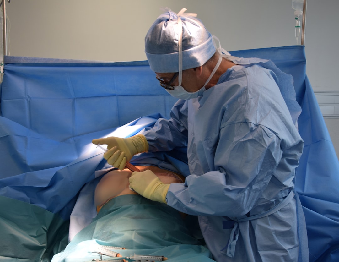 post-operative patient wearing compression garment recovery