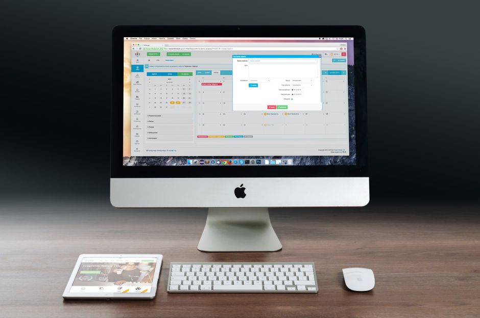 Xeno Gym Management Software dashboard on desktop computer UK gym office