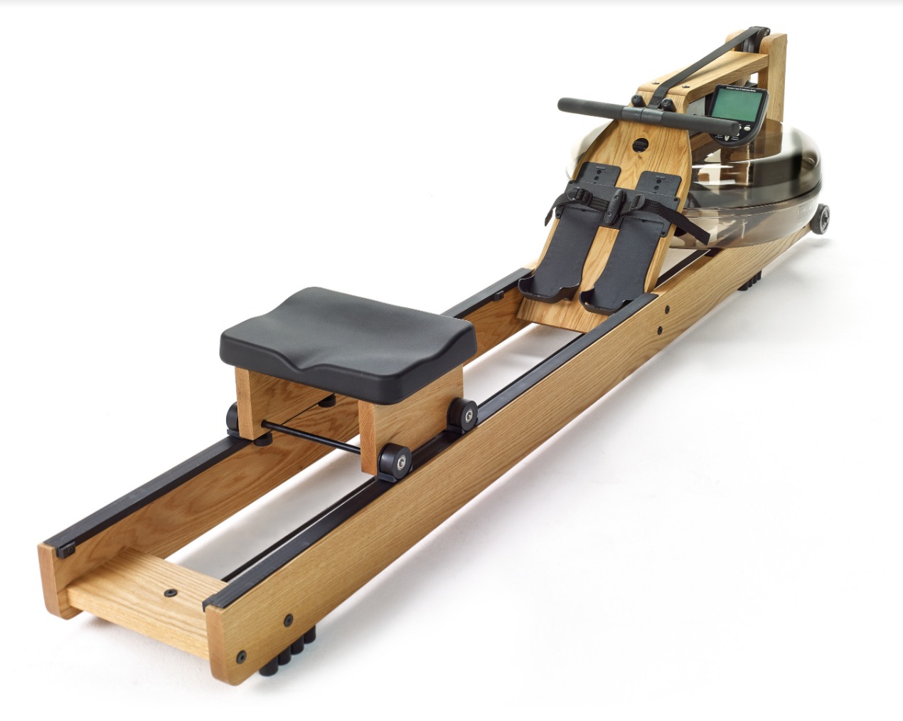 WaterRower Original Series wooden rowing machine with hardwood frame and monitor